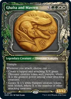 MTG English Ghalta and Mavren (Showcase) NM Normal March of the Machine - Image 1