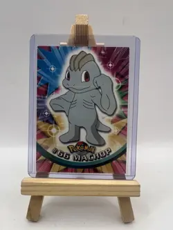 1999 Topps Pokemon TV Animation Edition Machop #66 Green Topps Logo LP - Image 1