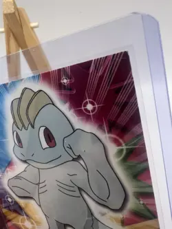 1999 Topps Pokemon TV Animation Edition Machop #66 Green Topps Logo LP - Image 3