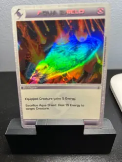 CHAOTIC RIPPLE FOIL AQUA SHIELD CARD - Image 1