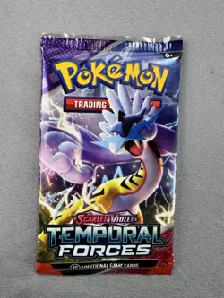 Pokemon TCG: Scarlet and Violet Temporal Forces Booster Pack Sealed NEW SEALED - Image 1