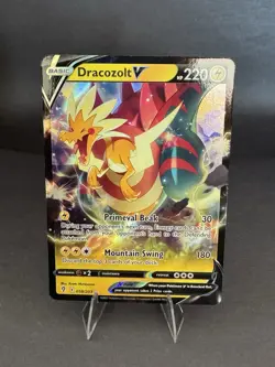 Dracozolt V 058/203 Full Art Ultra Rare Pokemon TCG Evolving Skies Near Mint - Image 1