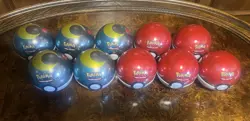 Pokemon PokeBall Tin Lot Of 10 Sealed - 3 Booster Packs Per Tin (H24)=30 Packs!! - Image 1