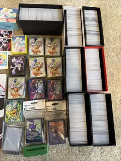 Lot of 3960+ English Pokemon TCG Cards Holo Rare (No Energy) + Binders Sleeves - Image 2
