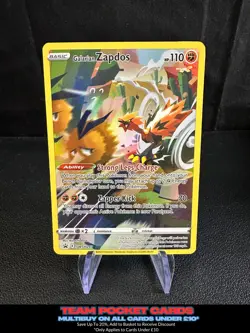 Galarian Zapdos SWSH283, Black Star Promo, Pokemon, NM - Image 1