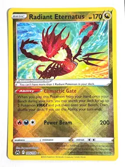 Radiant Eternatus 105/159 Ultra Rare Crown Zenith Pokemon - Pack Fresh Near Mint - Image 3