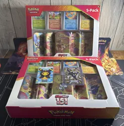Pokemon TCG: Scarlet & Violet 151 5-Pack Mini Tin Costco Bundle (Lot of 2) - Image 1