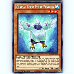 Yugioh Glacial Beast Polar Penguin BLAR-EN032 1st Edition Secret Rare - NM 💎 - Image 1