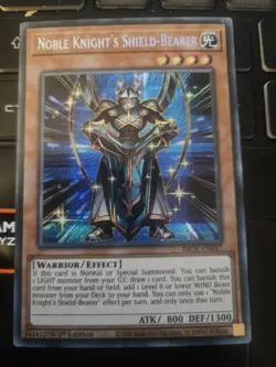 Noble Knight's Shield-Bearer - Secret Rare 1st Edition BROL-EN017 - NM - YuGiOh - Image 1