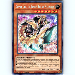 Yugioh Gizmek Uka, The Festive Fox Of Fecundity 1st Edition Secret Rare - NM 💎 - Image 1