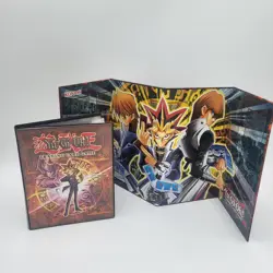 Yugioh 1996 Vintage No Ring Collection Binder 14 Pages With Matching Playmat - Image 1