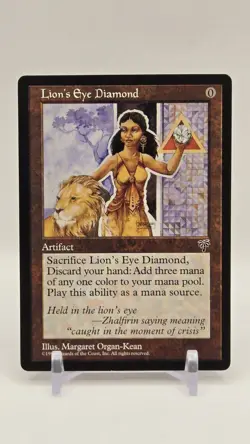 Magic The Gathering MTG Lion's Eye Diamond Artifact Mirage Rare 1996 - Image 2