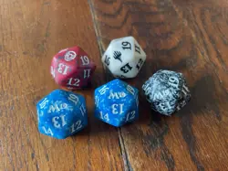 Magic The Gathering MTG Planeswalker Symbol D20 Spindown Dice Set - Image 1