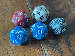 Magic The Gathering MTG Planeswalker Symbol D20 Spindown Dice Set - Image 3