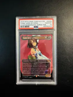 Psa 10 Yuna, Hope of Spira (Borderless) (Surge Foil) Final Fantasy Magic Mtg - Image 2