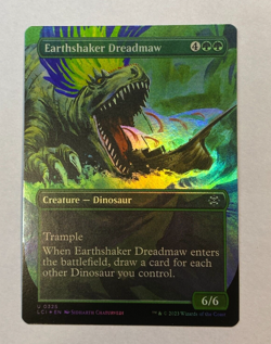MTG - Earthshaker Dreadmaw - Borderless - FOIL - The Lost Caverns of Ixalan - Image 1