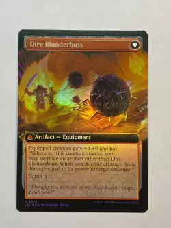 MTG - Dire Flail - Extended Art - FOIL - Lost Caverns of Ixalan - Image 2