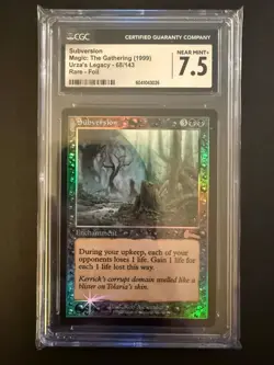 Magic The Gathering Urza’s legacy subversion foil CGC 7.5 - Image 1