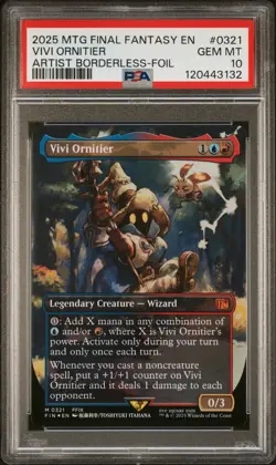 PSA 10 Gem Mint - Vivi Ornitier Borderless Foil - FINAL FANTASY - Image 1