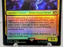Kuja Genome Sorcerer trading card foil magic the gathering final fantasy rare - Image 3