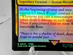 Kuja Genome Sorcerer trading card foil magic the gathering final fantasy rare - Image 4