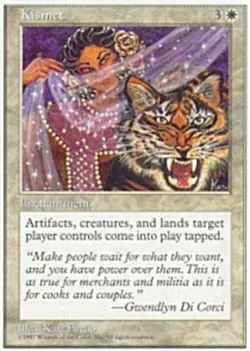 Heavy Play, English MTG Regular Kismet 5th Edition Magic the Gathering - Image 1