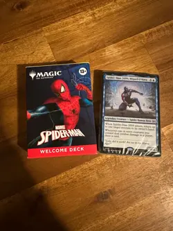 Magic The Gathering Spider-Man Welcome Deck White + Blue New Sealed COMIC CON - Image 1