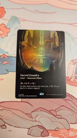 Sacred Foundry (Borderless) #282 (Foil) (NM) Edge of Eternities EOE Magic MTG - Image 1