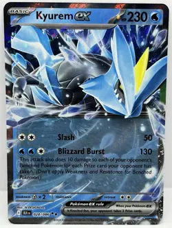 Kyurem ex - Pokemon TCG Black Bolt Holo Double Rare Pokemon Card 028/086 - Image 1