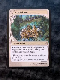 Crackdown (Future Sight) - MTG - Mystery Booster 2 - Excellent NM - Image 1