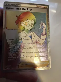 Roseanne's Backup 180/172 Brilliant Stars Rainbow Secret Rare Pokemon Card - Image 3