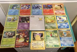 Pokemon First Partner Pack 25th Anniversary Jumbo Card Set NEAR COMPLETE Binder - Image 1