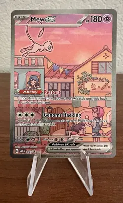 Pokemon TCG Mew ex #053 Sv Scarlet & Violet Black Star Promo Card Holo - Image 1