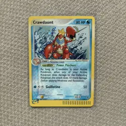 Crawdaunt 3/97 EX Dragon Holo Rare E Reader Near Mint Pokemon TCG Card - Image 1