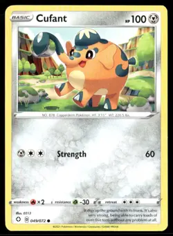 2021 Shining Fates Set Pokemon Card 049 Cufant NM - Image 1