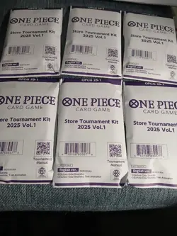 6 x Pack Lot of One Piece Card Game Store Tournament Kit 2025 Vol. 1 - Image 1