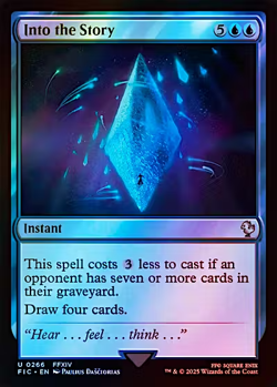 1x Into the Story, Surge Foil, Final Fantasy, Magic MTG NM - Image 1