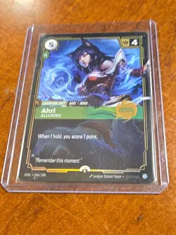2025 Gen Con League Of Legends Riftbound Launch Exclusive Promo Card Ahri - Image 2
