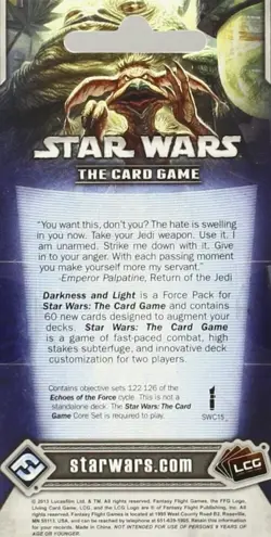 Star Wars The Card Game-Darkness and Light Force Pack-NIB/Sealed - Image 2