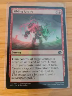MTG Sibling Rivalry (FOIL) 152 The Brothers' War M/NM Free UK P&P - Image 1