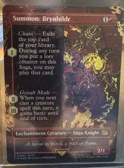 Summon: Brynhildr (Borderless Foil) Final Fantasy MTG English - Image 1