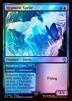 1x Hypnotic Sprite, Surge Foil, Final Fantasy, Magic MTG NM - Image 1