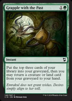 Grapple with the Past - Medium Play MTG Commander 2018 - Image 1
