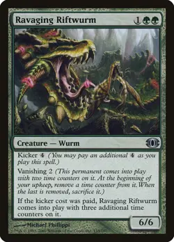 1x Ravaging Riftwurm - LP - Time Spiral Block - SPARROW MAGIC mtg - Image 1