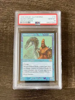 MTG 1998 Gilded Drake Urza's Saga Rare #76 PSA 10 Gem Mint Reserved List - Image 1