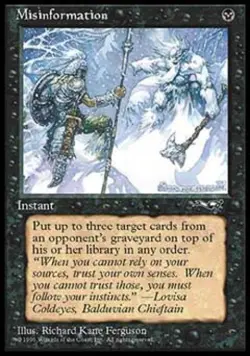 Misinformation - Light Play MTG Alliances - Image 1