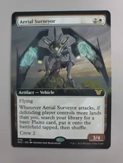 MTG Aerial Surveyor Commander: Kamigawa: Neon Dynasty Extended Art Rare - Image 1