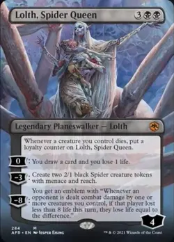 MTG English Lolth, Spider Queen (Borderless) NM Foil - Image 1