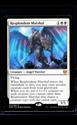 2021 MTG Magic The Gathering KHM Kaldheim #22 Resplendent Marshal - Image 1