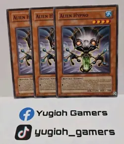 YUGIOH ALIEN HYPNO X3 GLAS COMMON LIGHT PLAYED - Image 1